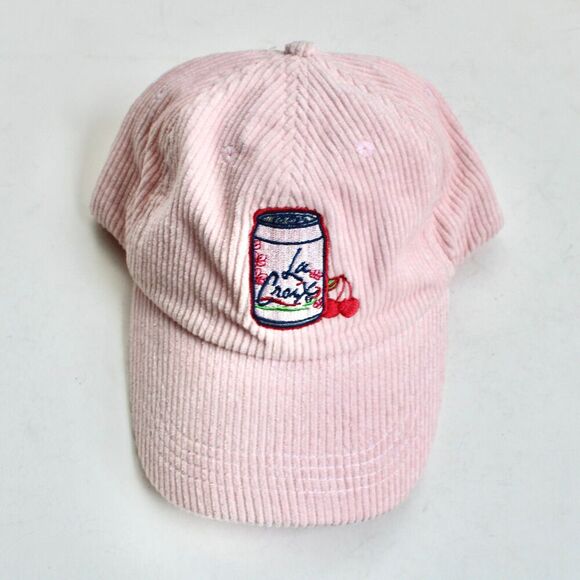 LaCroix Accessories - LaCroix Pink Corduroy Cherry Blossom Adjustable Baseball Dad Hat One Size